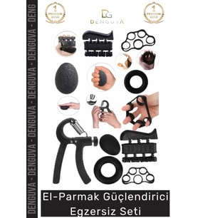 #EgzersizSeti Kas Geliştirme Kavrama Gücü Rehabilitasyon Spor El Parmak Güçlendirici Egzersiz Seti