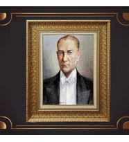 ÖZEL SERİ ALTIN VARAKLI ATATÜRK TABLO S1026