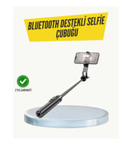Bluetooth Selfie Çubuğu – Işıklı, Katlanabilir, Uzaktan Kumandalı