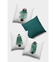 Zümrüt Modern Çift Taraflı 4'lü Set Kırlent Kılıfı 4KR048