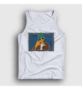 Presmono Unisex Beyaz Nirvana Kurt Cobain Atlet 35827tt