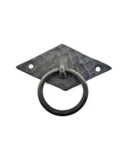 Antika Tarz Dekoratif Pirinç Yan Bakla Kapı Kulbu - 41x82 mm, Oksit