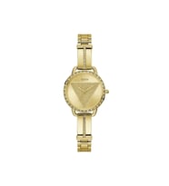 Guess GUGW0914L2 Çelik Kasa Çelik Kordonlu Kadın Kol Saati  (Sarı)