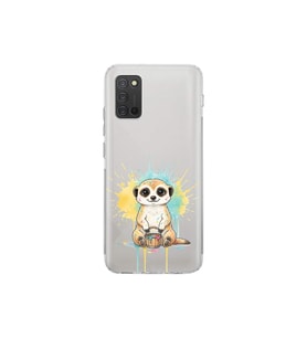 Samsung Galaxy A02s ile Uyumlu Splash Mirket Tasarımlı Şeffaf Silikon Kılıf