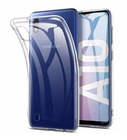 Samsung Galaxy A10 Kılıf Toz Korumalı Tıpalı 1.5mm Şeffaf Silikon Kılıf