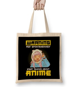 Funny Warning May Start Talking About Anime Bez Çanta Uzun Saplı