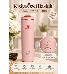 Hediye Kişiye Özel Lazer Baskılı The Transit Fliptop Mug 0.59L Şeker Pembesi