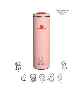 Hediye Kişiye Özel Lazer Baskılı The Transit Fliptop Mug 0.59L Şeker Pembesi