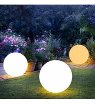 May Plastik Led Işıklı Küre 30 CM (Fişli)