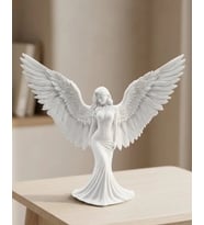 Dekoratif Melek İnsan Figürlü 3d Heykel Biblo Modern Ev Dekoru