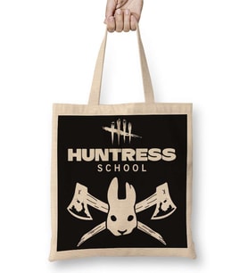 Dead By Daylıght Huntress School Bez Çanta Uzun Saplı