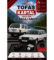 Tofaş Kartal 1988 - 2002 Araca Özel 3D Bagaj Havuzu