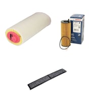 Bosch Filtre Bakım Seti BMW 1 SERİSİ E87 120 D Dizel 2004-2010 Hava + Yağ F. + Polen Filtre Bosch