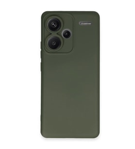 Xiaomi Redmi Note 13 Pro Plus Kılıf Nano içi Kadife Silikon - Koyu Yeşil