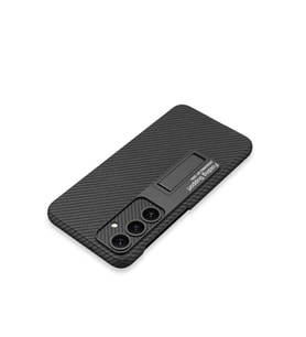 Samsung Galaxy S24 Plus Uyumlu Kılıf Zore Kıpta Standlı Kapak (Siyah)