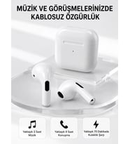 Bluetooth 5.3 TWS Kablosuz Kulak İçi Kulaklık 25 Metre Menzil Şarj Kutulu