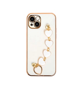 Ally iPhone 13 Mini 5.4inç Kılıf Kalp Bileklik Tutuculu Lüx Silikon Askılı Kı - SSSSSS7008-8