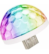 Halidi Müziğe ve Sese Duyarlı USB Girişli Araç Içi Mini Disko Topu Parti