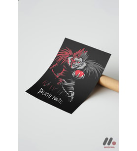 Death Note Ryuk Anime Poster, Çerçevesiz Yüksek Kalite Duvar Afişi - Anime Severlere