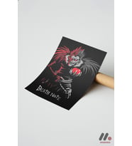 Death Note Ryuk Anime Poster, Çerçevesiz Yüksek Kalite Duvar Afişi - Anime Severlere