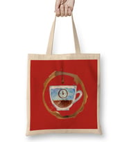 Funny coffee drin Ks Art lover Gift Quote - Vintage Retro Rainbow Style Bez Çanta Uzun Saplı
