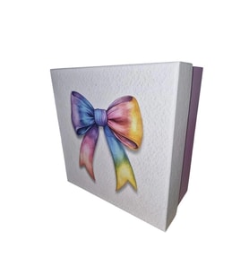 GIPTA LUCKY COLOR KARE HEDİYE KUTUSU BX3312 D NO:5 210x210x105mm - TEKLİ