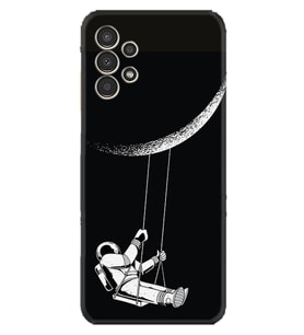 Samsung Galaxy M14 Kılıf Resimli Desenli Silikon Platinium Series Astronot 519