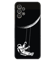 Samsung Galaxy M14 Kılıf Resimli Desenli Silikon Platinium Series Astronot 519