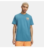 Under Armour UA M BLUR LOGO SS Mavi Erkek T-Shirt 6009245-466