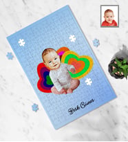 Kişiye Özel Erkek Bebek Karikatürlü A4 99 Parça Puzzle Puzzle Model-3