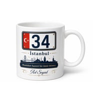 Gurbetçi Arkadaşa Memleket Plakalı Baskılı Kupa Bardak Hediye