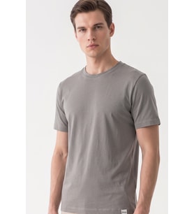 Füme Bisiklet Yaka Kısa Kol Slim Fit Pamuklu Tişört 1011265166