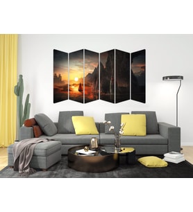 GÜN BATIMI YELKEN MDF TABLO-3481 MODEL-B