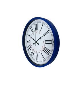 Lacivert 36 Cm Dekoratif Duvar Saati (Standart)