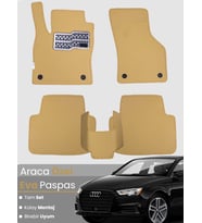 AUDİ A3 SEDAN (2013-2020) Uyumlu EVA Paspas Tam Set–Araca Özel,Su Geçirmez,Kolay Montaj