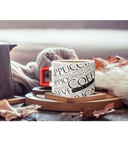 BK Gift Kişiye Özel İsimli Kırmızı Kulplu Çay & Kahve Fincanı-14, Arkadaşa Hediye, Sevgiliye Hediye