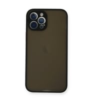 Apple iPhone 12 Pro Max Kılıf Montreal Silikon Kapak - Siyah