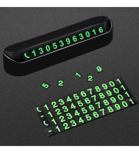 Durukar® Pratik Fosforlu Telefon Numarası Yamzak İçin Araç İçi Oto Numaratör Numaralık