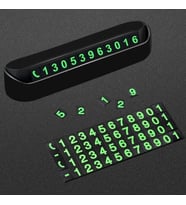 Durukar® Pratik Fosforlu Telefon Numarası Yamzak İçin Araç İçi Oto Numaratör Numaralık