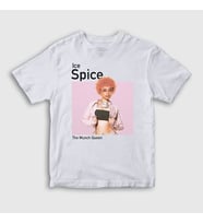 Presmono Unisex Çocuk Beyaz Poster Ice Spice T-Shirt 533649tt