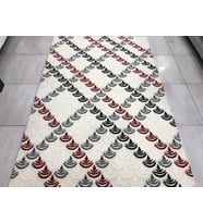 Saray Halı Samyeli 10942 Wk 150X230 Krem Kırmızı 4 M2 Halı !