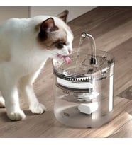 DailyLink Kedi Köpek Için Sessiz Şeffaf Otomatik Su Pınarı Su Çeşmesi Su Sebili