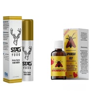 1 KUTU STAG 9000 ERKEK SPREY + SPANİSH FLY BAYAN UYARICI