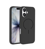 Apple iPhone 17 Uyumlu Kılıf M-safe Şarj Özellikli Zore Meta Kapak (Siyah)