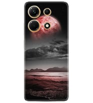 Infınix Note 30 Kılıf Resimli Desenli Silikon Platinium Series Red World 1836