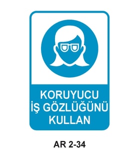 İŞ GÜVENLİĞİ UYARI LEVHASI 1 ADET PVC 21 X 29CM