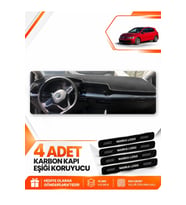 VOLKSWAGEN GOLF 8 (2021-2025) Uyumlu Ön Torpido Koruma Kılıfı Halısı - Siyah Gri