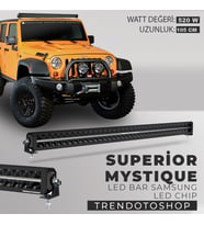 Superior Mystique 105 cm 520w Amber Beyaz Angel Off Road Led Bar