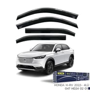 Honda Hrv 2022 2023 Niken Kromlu Cam Rüzgarlığı 4'lü (Siyah)