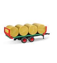 Bruder 8 Yuvarlak Saman Balyalı Nakliye Römorku BR02220